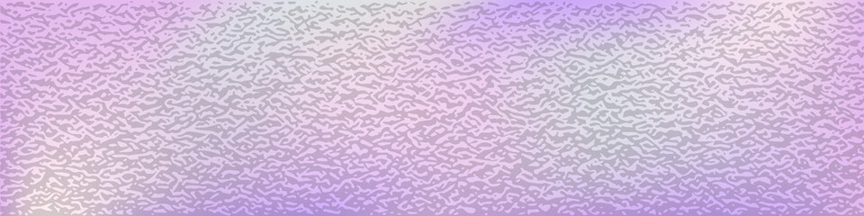 Holographic iridescent foil background. Pearlescent pastel color texture. Rainbow hologram effect. Pink and purple fantasy design. Metal foil surface pattern. Abstract vector illustration