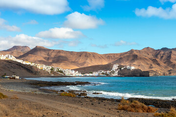 Fototapeta na wymiar Las Playitas traditional fishing town in the island of Fuerteventura, Canary Islands, Spain
