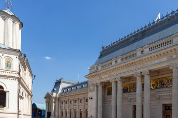 Patriarchal Palace in city of Bucharest, Romania