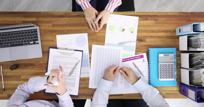 Refusal of candidate for job interview top view