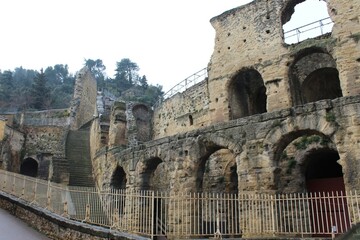 Le théâtre antique d'Orange, construit au 1er siècle, ville de Orange, département du Vaucluse,...