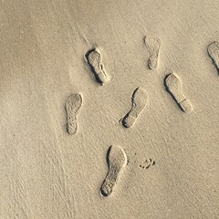 footprint in sand
