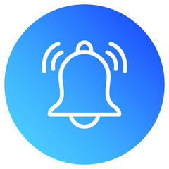 Illustration of Bell Notification button design icon