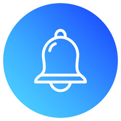Illustration of Bell Notification button design icon