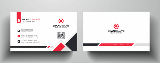 Clean and simple business card template