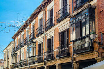 Fototapeta premium Architecture in Alcala de Henares, Madrid province, Spain