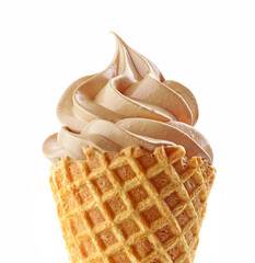 close up of soft ice cream