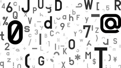 黄金比アルファベット 数字の背景