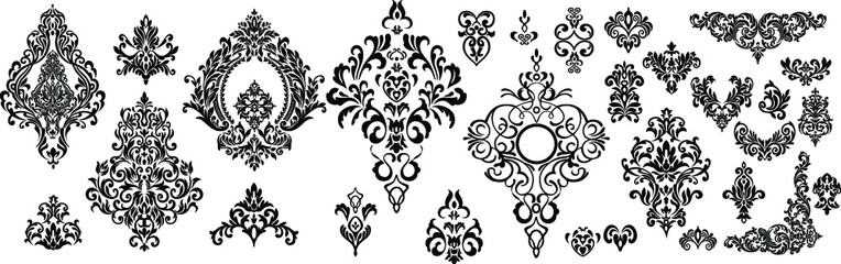 Set of ornate vector ornaments