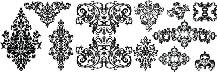 Set of ornate vector ornaments