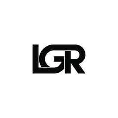 lgr letter original monogram logo design