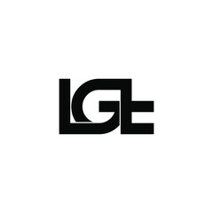 lgt letter original monogram logo design