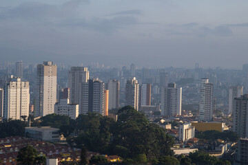 how big is this metropole, aerial view, drone megalopole S&atilde;o Paulo, Brazil
