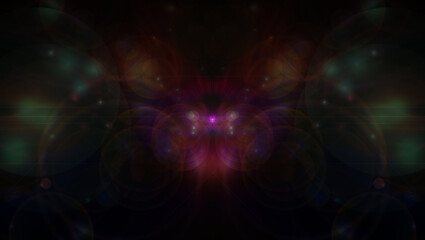 Abstract psychedelic burst background image.