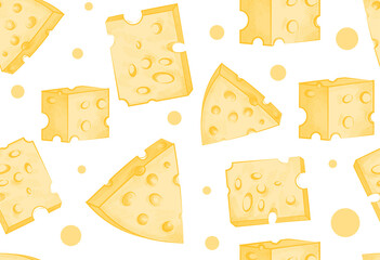 Cheese seamless pattern