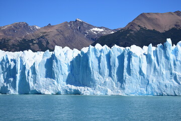 Fototapeta na wymiar Glacier Perito Moreno Iceberg Lake Landscape Patagonia Mountain view Argentina South