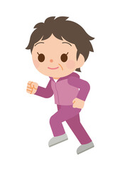 ジョギングする女性