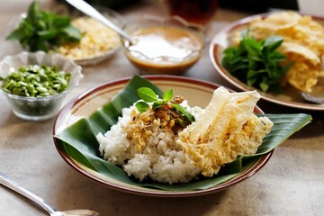 Nasi Sambel Tumpang or Sego Tumpang, Traditional Dish from Kediri