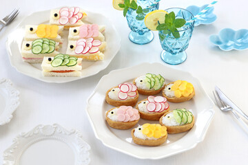 鯉のぼりいなり寿司と鯉のぼりサンドイッチ　こどもの日