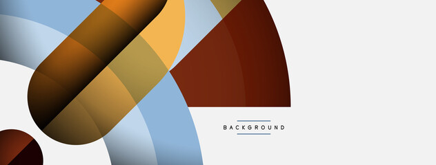 Trendy shapes, color minimal design composition, lines and shadows for wallpaper banner background or landing page