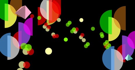 Pyramids in space. Amiable ABSTRACT GEOMETRIC SHAPES. Multicolor varied figures. Cute aesthetic WALLPAPER ideas. Background design image. Creative 3D ILLUSTRATION. Innovator digital rendering.