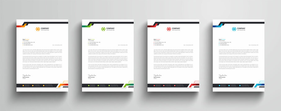 Creative and professional business letterhead template