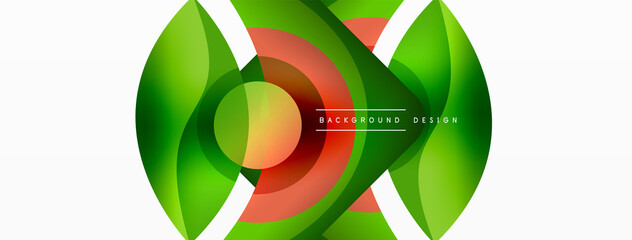 Creative geometric wallpaper. Minimal abstract background. Circle wave and round shapes composition vector illustration for wallpaper banner background or landing page