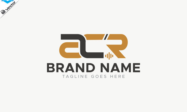 Letter ACR Podcast logo perfect for recording studio logo
