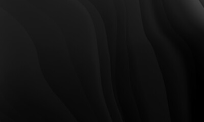 Abstract black gray colors gradient with wave lines pattern texture background.