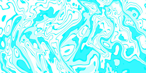 Abstract white blue colors liquid graphic texture background.