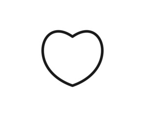 Heart line icon. Vector symbol in trendy flat style on white background. Love sing for design.