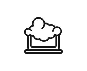 Beauty line icon on white background