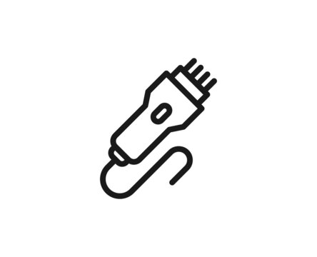 Black line icon on white background