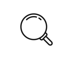 Search line icon on white background