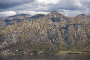 lake and mountains