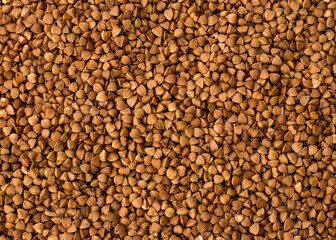 Scattered buckwheat background.