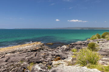 Rock formation near Greenfield beach, NSW, Australia