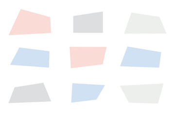 Cute simple shape frame set