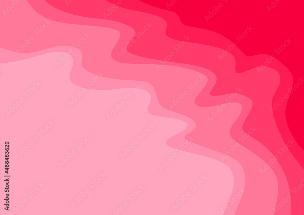 Poster simple background with pink gradient waving lines pattern and some copy space area