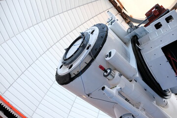 Almaty, Kazakhstan - 10.30.2020 : A large telescope for monitoring the state of space objects . Tien Shan Observatory.
