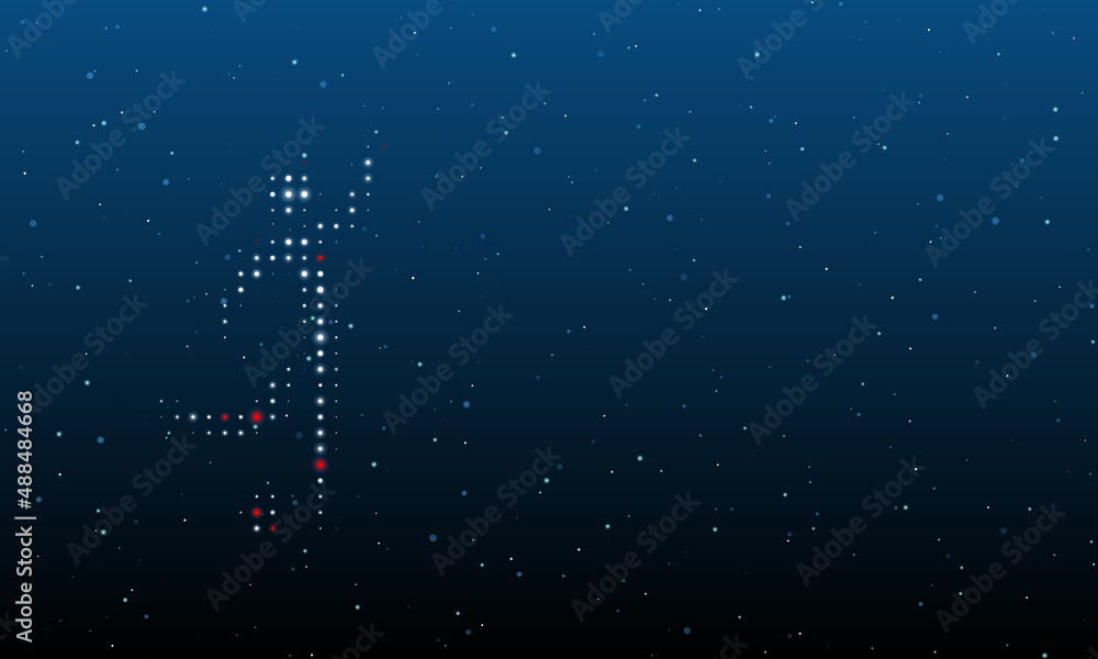 Aufkleber on the left is the football soccer symbol filled with white dots. background pattern from dots and c
