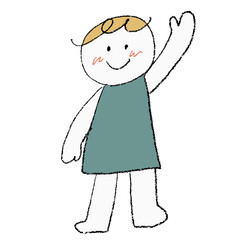 こども_挨拶する