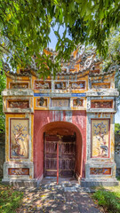 Hung Mieu or Hung temple in the Imperial City with the Purple Forbidden City within the Citadel in Hue, Vietnam. 