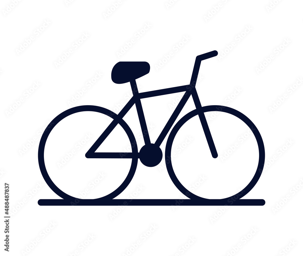 Wall mural bike icon design