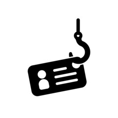 Phishing scam vector icon illustration