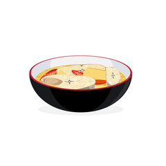 Thai food yellow hot soup