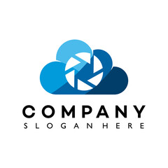 Castle Cloud Icon Element, Creative Cloud Logo Design Template. Cloud and Castle Logo Vector