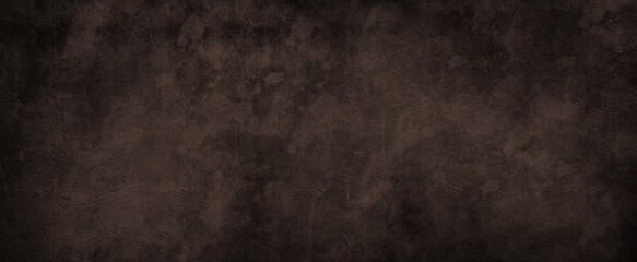Obraz na płótnie Canvas Dark brown vintage background with grunge texture