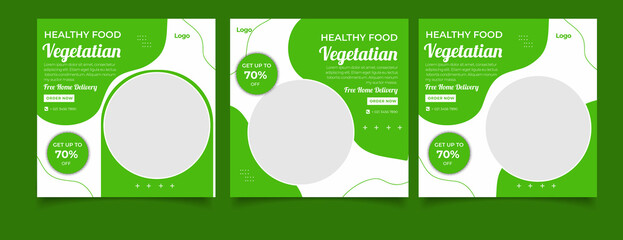 social media instagram post template. Suitable for Social Media Post Restaurant and culinary Promotion.