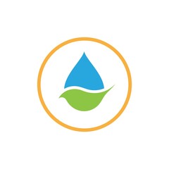 Water drop Logo Template vector icon and design